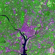 Map: Landsat Image: Washington DC, U.S.A.