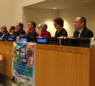 photo of panelists at UN side event