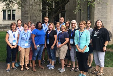 Participants in the ESIP Educators Workshop at Indiana University, Bloomington, Indiana, July 27