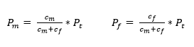 Formula for male female proportion