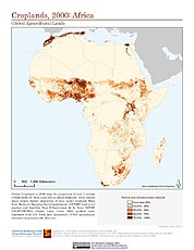 Map: Croplands (2000): Africa