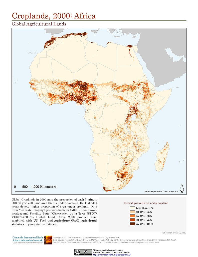 New Map of Worldwide Croplands