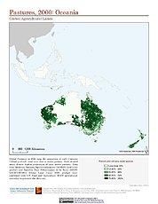 Map: Pastures (2000): Oceania