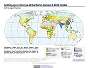 Map: Anthropogenic Biomes, v2 (2000)