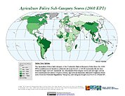Map: Agriculture, EPI 2008