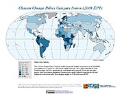 Map: Climate Change, EPI 2008
