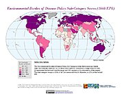 Map: Environmental Burden of Disease, EPI 2008