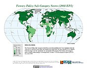 Map: Forestry, EPI 2008