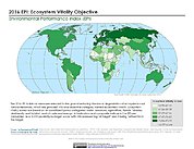 Map: Ecosystem Vitality, EPI 2016