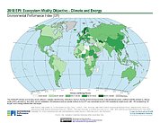 Map: Ecosystem Vitality - Climate & Energy, EPI 2018