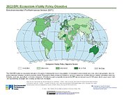Map: Ecosystem Vitality, EPI 2022