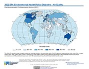 Map: Environmental Health - Air Quality, EPI 2022