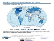 Map: Environmental Health - Heavy Metals, EPI 2022