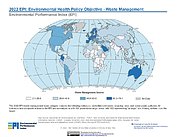 Map: Environmental Health - Waste Management, EPI 2022