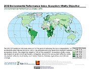 Map: Ecosystem Vitality, EPI 2012