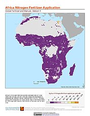 Map: Nitrogen Fertilizer Application: Africa