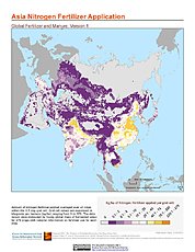 Map: Nitrogen Fertilizer Application: Asia