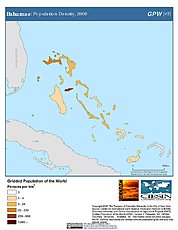 Map: Population Density (2000): Bahamas