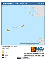 Map: Population Density (2000): Cayman Islands