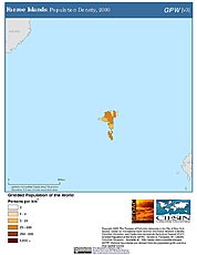 Map: Population Density (2000): Faeroe Islands