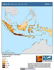 Map: Population Density (2000): Indonesia