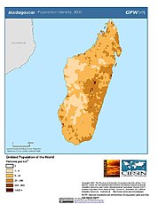 Map: Population Density (2000): Madagascar