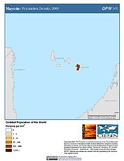 Map: Population Density (2000): Mayotte