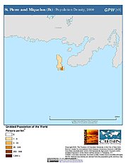 Map: Population Density (2000): St. Pierre & Miquelon