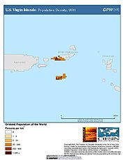 Map: Population Density (2000): U.S. Virgin Islands
