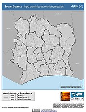 Map: Administrative Boundaries: Ivory Coast