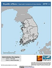 Map: Administrative Boundaries: South Korea