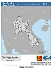 Map: Administrative Boundaries: Laos