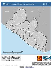 Map: Administrative Boundaries: Liberia