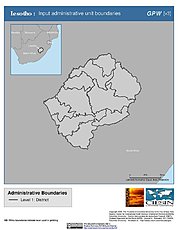 Map: Administrative Boundaries: Lesotho