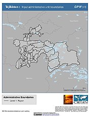 Map: Administrative Boundaries: Tajikistan