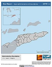 Map: Administrative Boundaries: Timor Leste