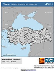 Map: Administrative Boundaries: Turkey