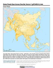 Map: Global Roads Open Access Data Set, v1: Asia