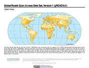Map: Global Roads Open Access Data Set, v1