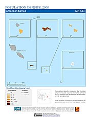 Map: Population Density (2000): American Samoa