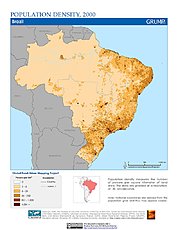 Map: Population Density (2000): Brazil