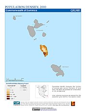 Map: Population Density (2000): Dominica