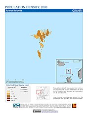 Map: Population Density (2000): Faeroe Islands