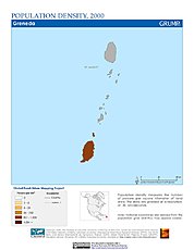 Map: Population Density (2000): Grenada