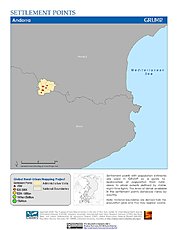 Map: Settlement Points: Andorra