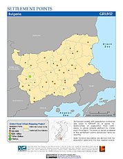 Map: Settlement Points: Bulgaria