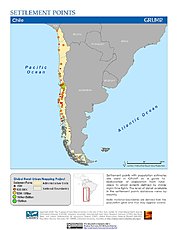 Map: Settlement Points: Chile
