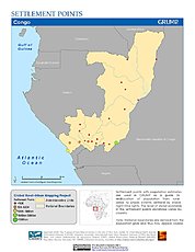 Map: Settlement Points: Congo
