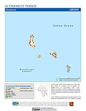 Map: Settlement Points: Comoros