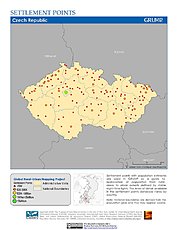 Map: Settlement Points: Czech Republic